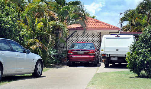 This house was guarded overnight on Sunday after a drug lab was found during a police raid. This house was guarded overnight on Sunday after a drug lab was found during a police raid.